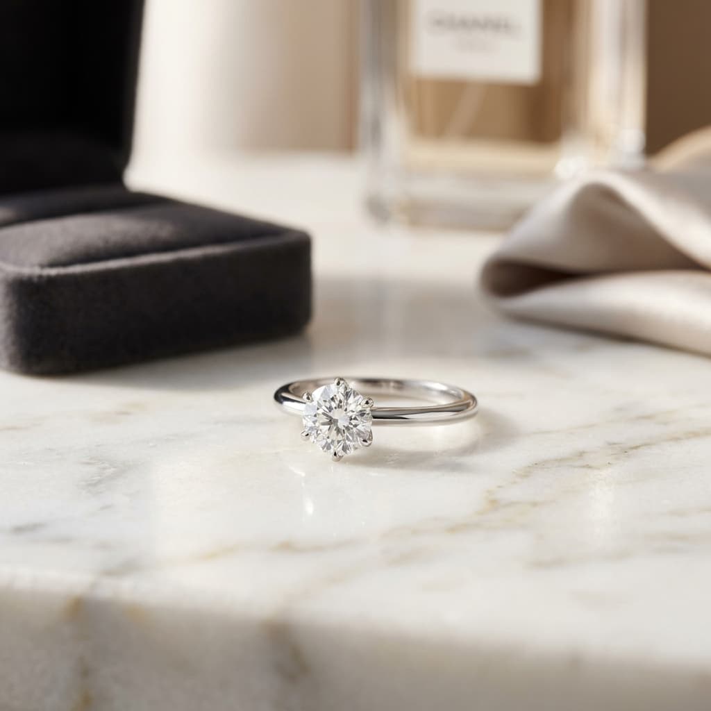 Diamond Halo Necklace